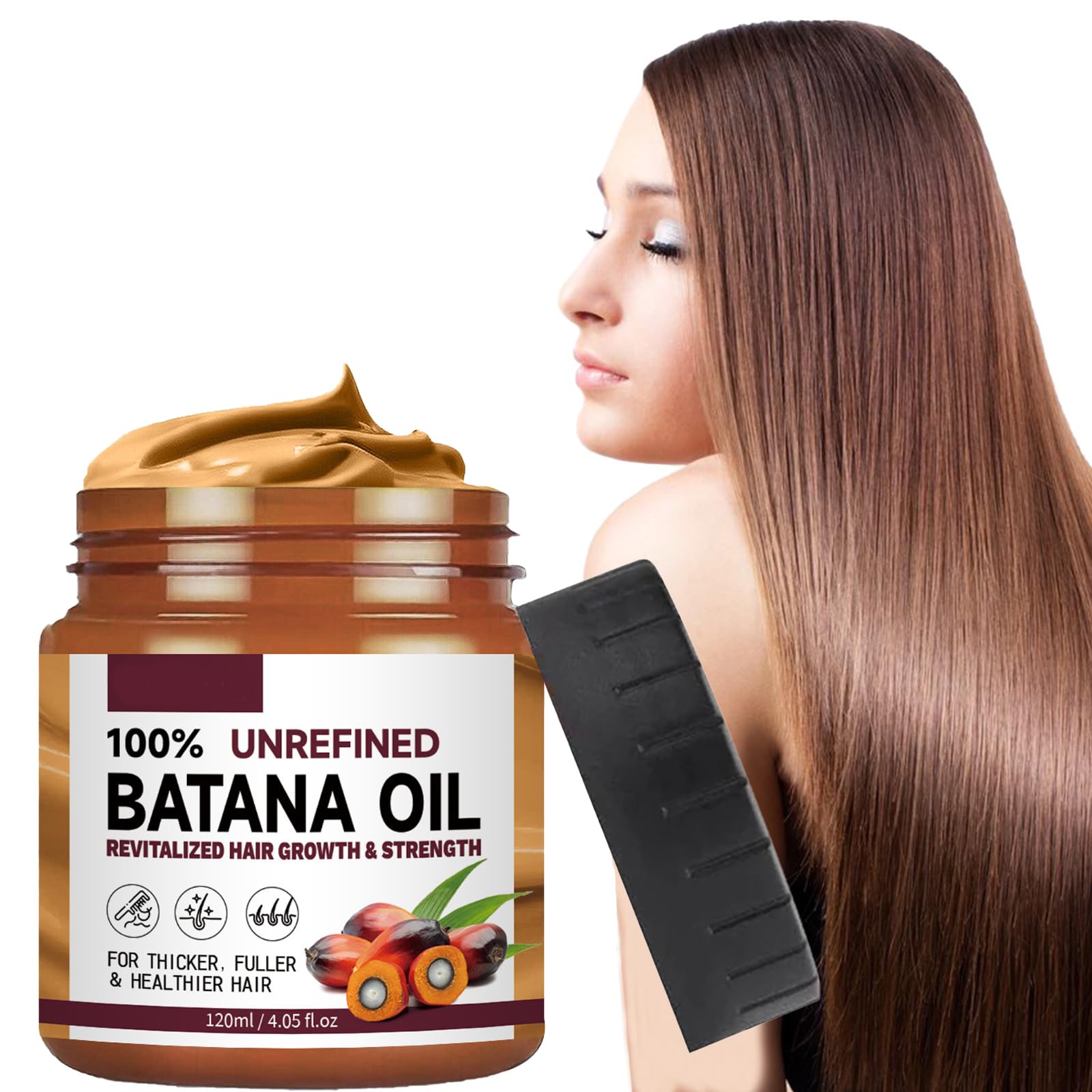 Pemarlis 120ml organic batana oil for hair growth promotes the well-being of hair in men and women