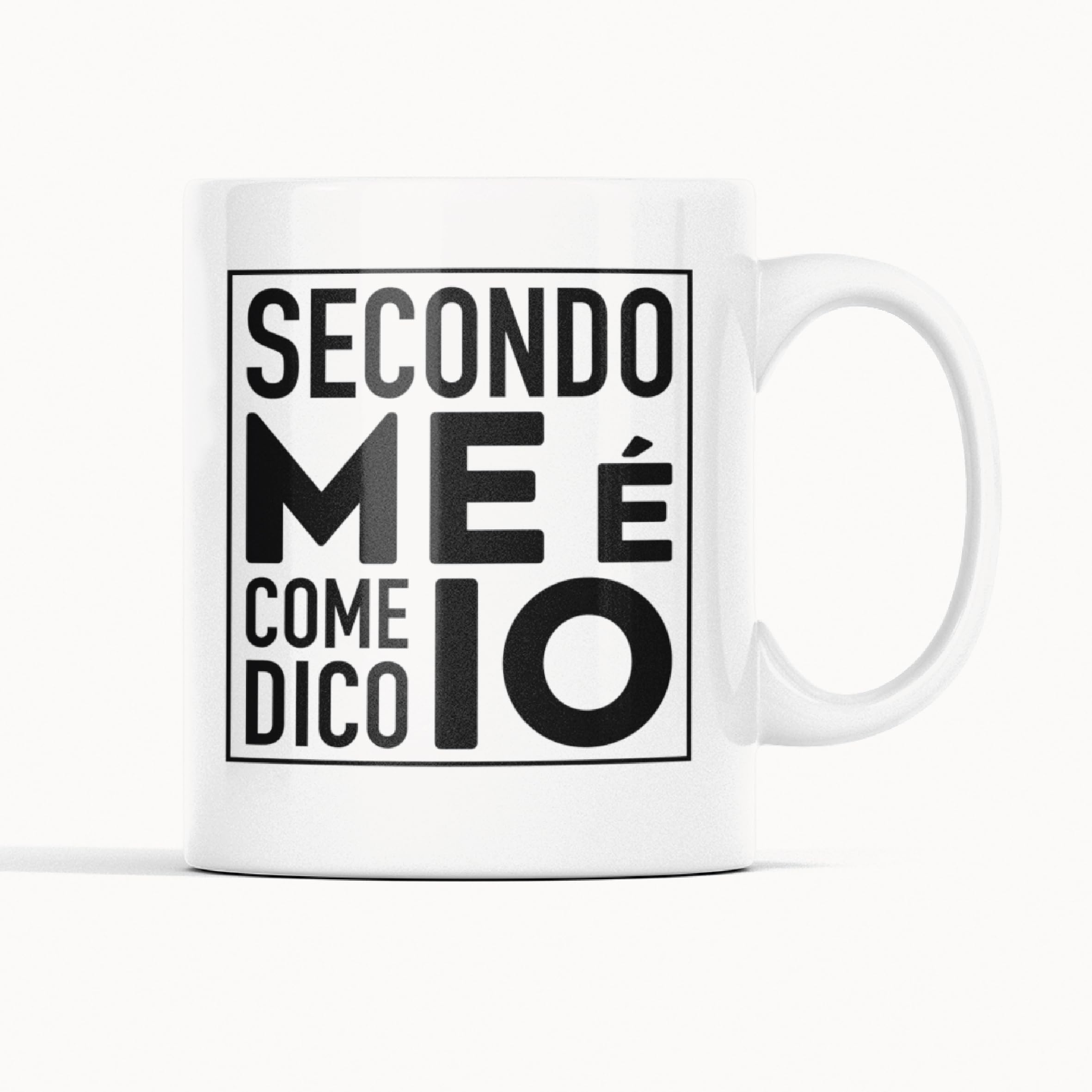 Gesar Tazza Divertente da Ufficio - Tazza " Secondo me è come dico io " - Idee Regali Originali per Uomo e Donna - Regalo di compleanno - Festa della Mamma - Frasi Divertenti