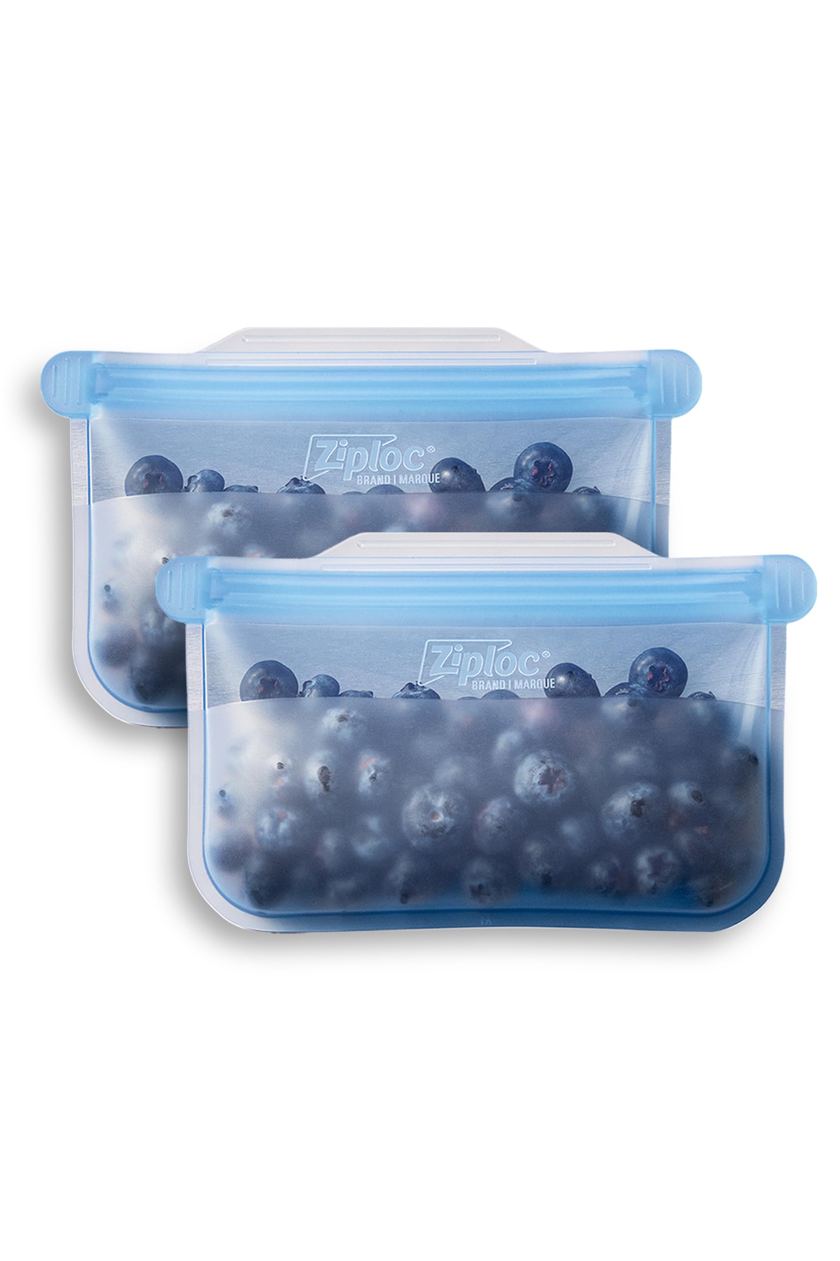 Ziploc Endurables Small Pouch, 1 Cup, Reusable Silicone Bags and Food Storage Meal Prep Containers for Freezer, Oven, and Microwave, Dishwasher Safe, 2 Pack 2ct - Small