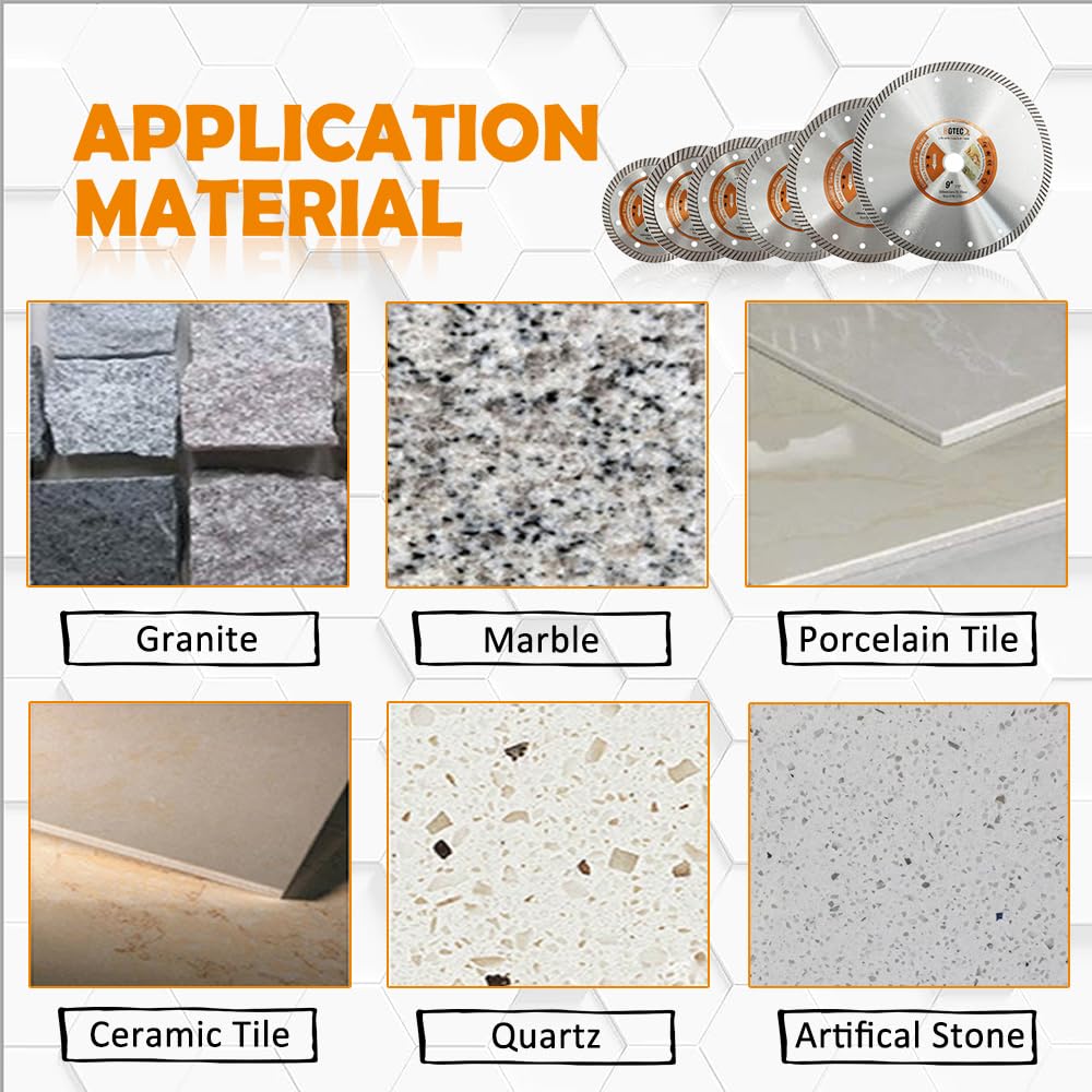 Disco Diamantato 150mm Turbo Per Porcellana E Piastrelle - Taglio Bagnato/Asciutto - Foto 13