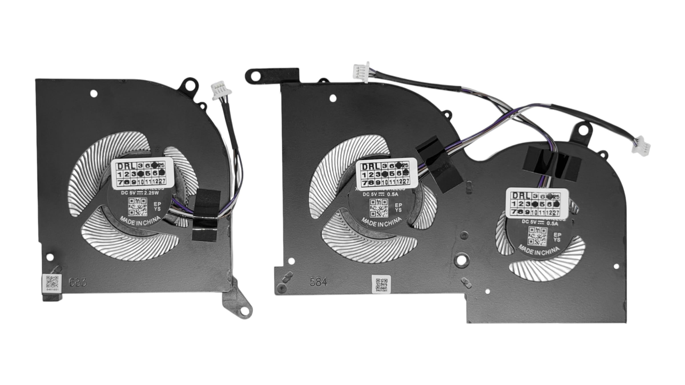 Ventole di raffreddamento CPU + GPU per MSI Stealth GS66 12UE, 12UG, 12UGS, 12UH, 12UHS (MS-16V5) (Only for Intel Gen 12th Processor)