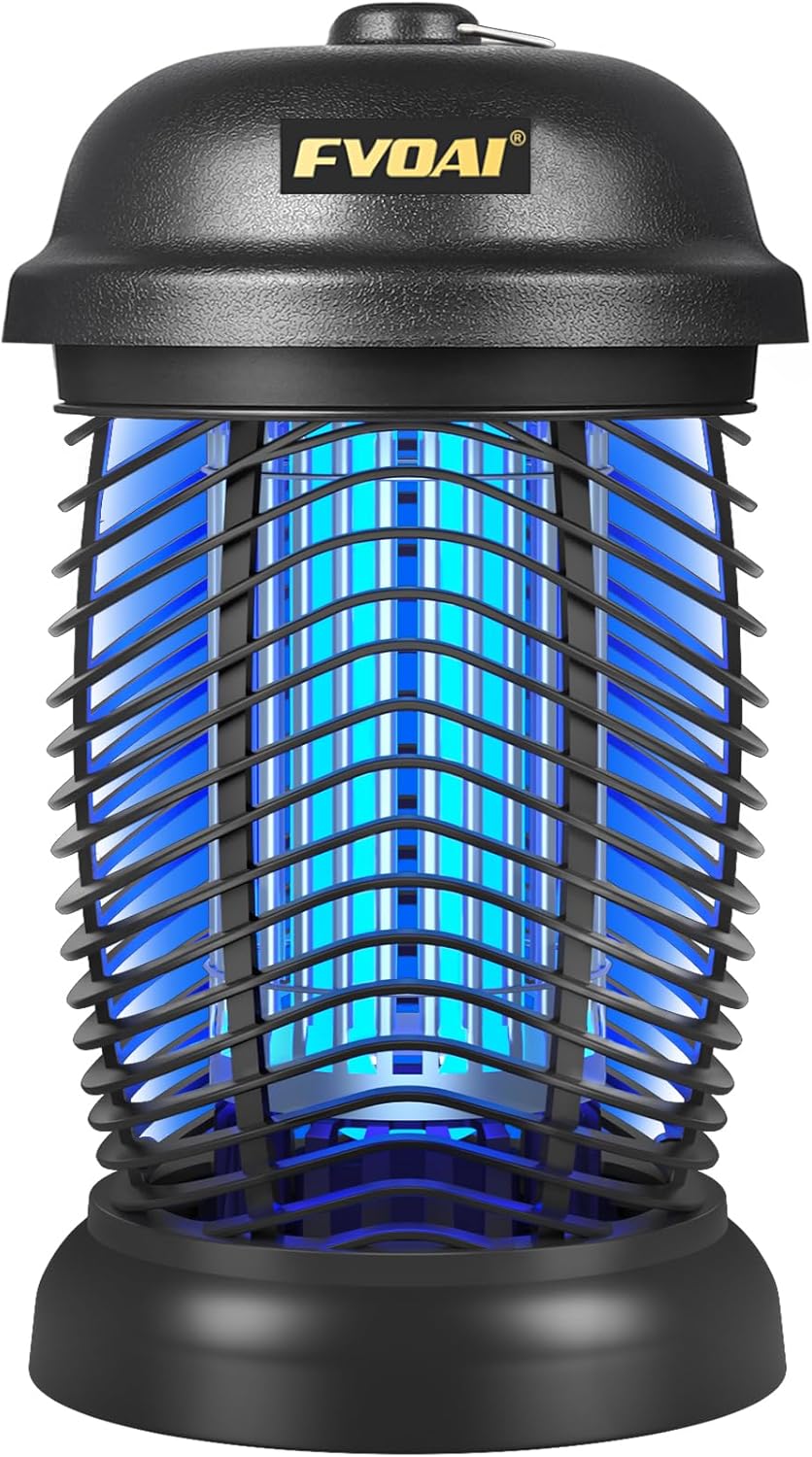 Bug Zapper Outdoor, Mosquito Zapper, Fly Zapper, Insect Zapper Electric Fly Traps for 1/2 Acre, Indoor Outdoor Use with 3 Prong Plug-in,4200V, ABS Plastic Outer, Black - Image 9
