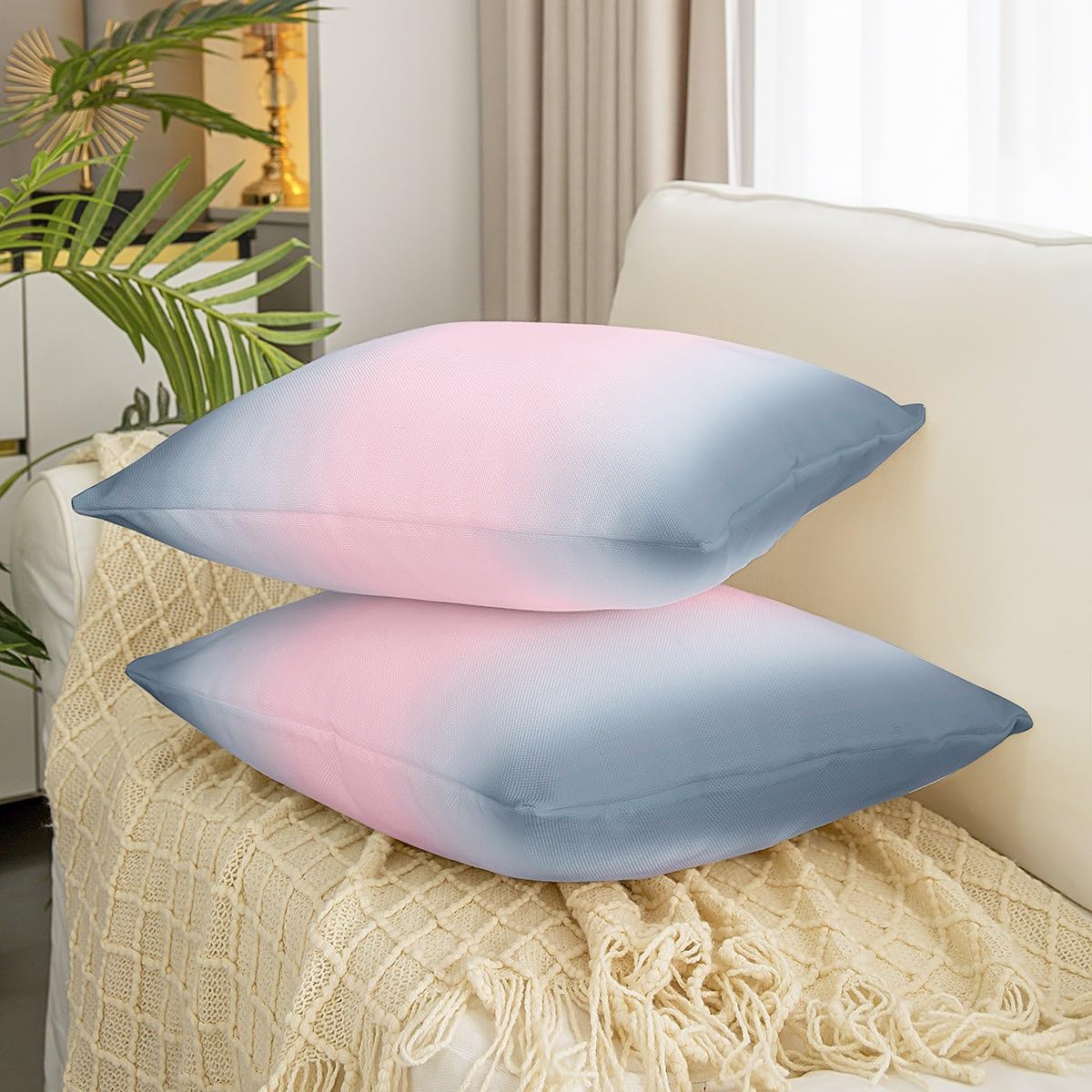 RLDOBOFE Federa decorativa per cuscino da divano, 45,7 x 45