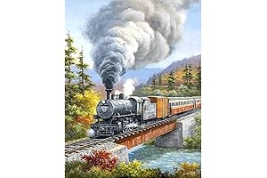 Acudotr Diamond Painting Kits: Train to Creative Canvas!
