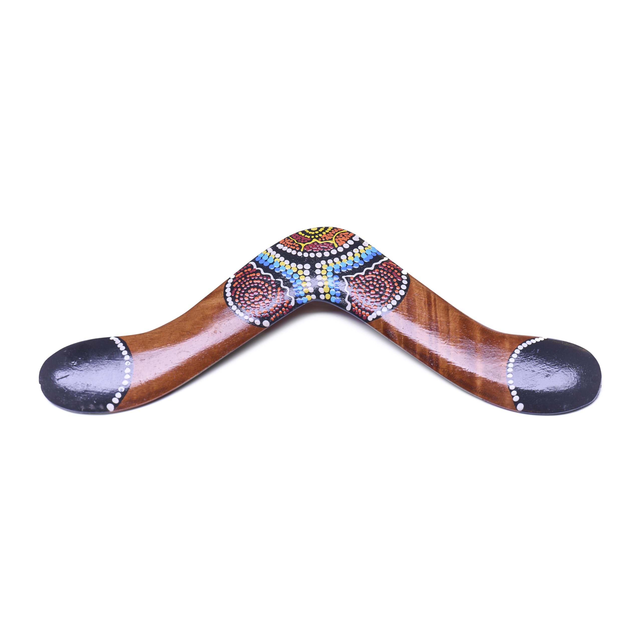 Boomerang de madera, 40 cm, canguro, pintado a mano, decorativo y funcional, adecuado para actividades al aire libre — view 4
