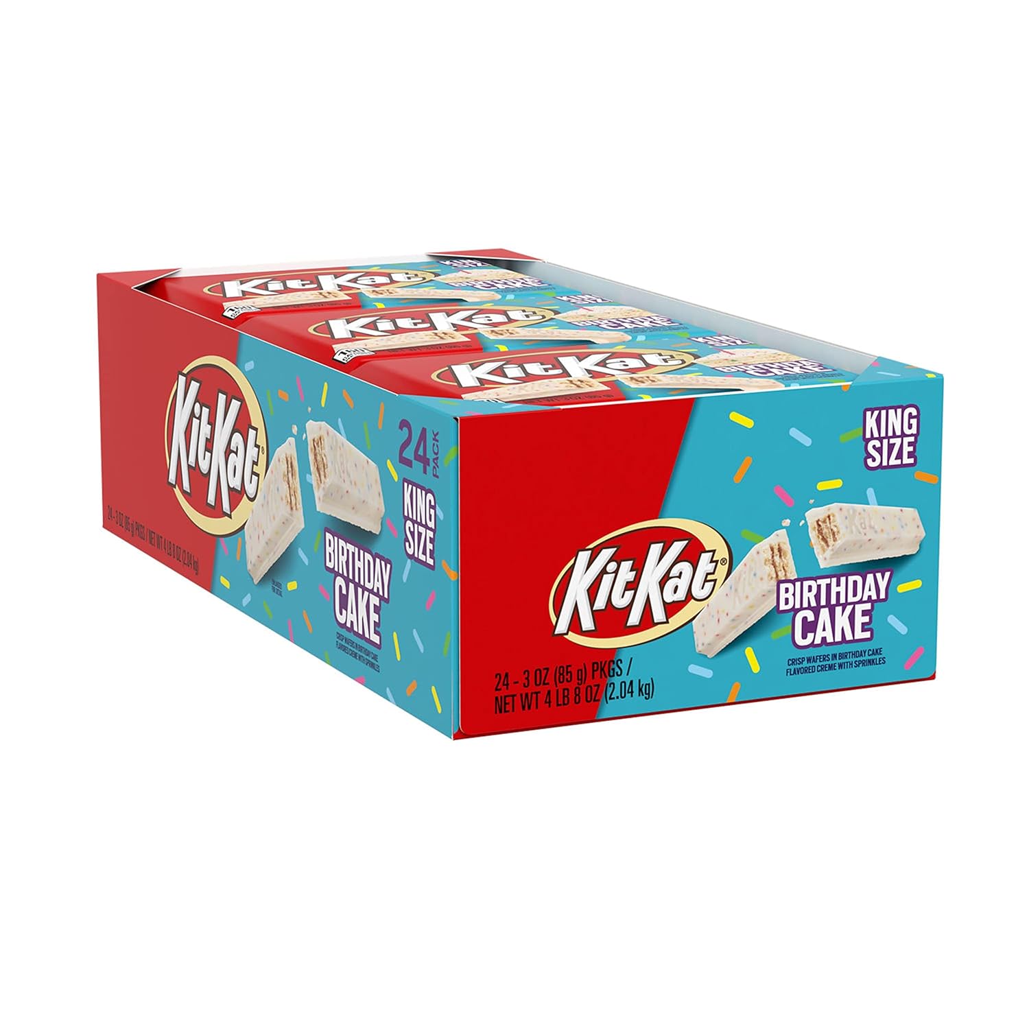 KIT KAT Birthday Cake Flavored Wafer King Size, Candy Bars