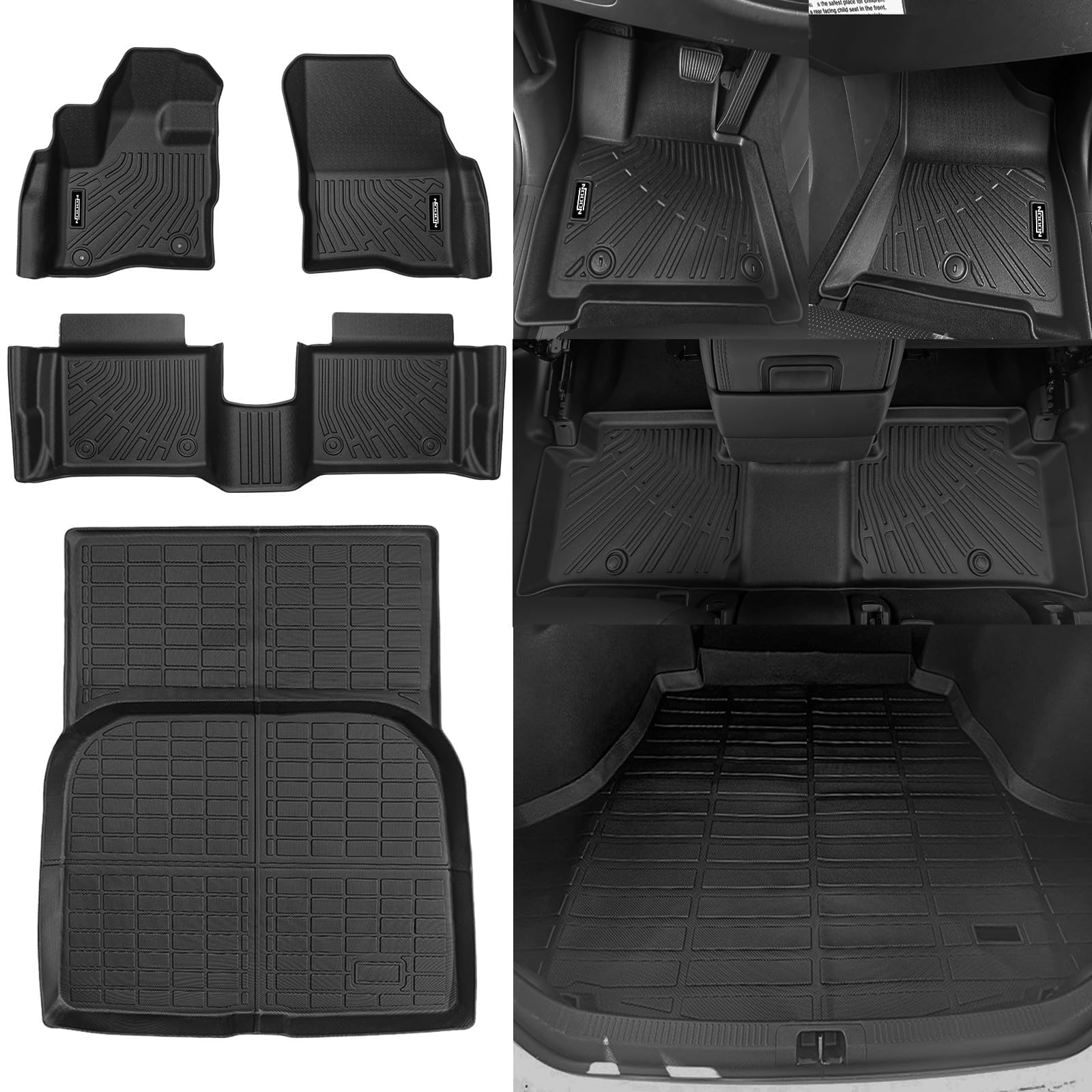 Floor Mats for Ford Taurus 2010-2019 All Weather Floor Mats Trunk Mat for Ford Taurus Accessories Guard Odorless