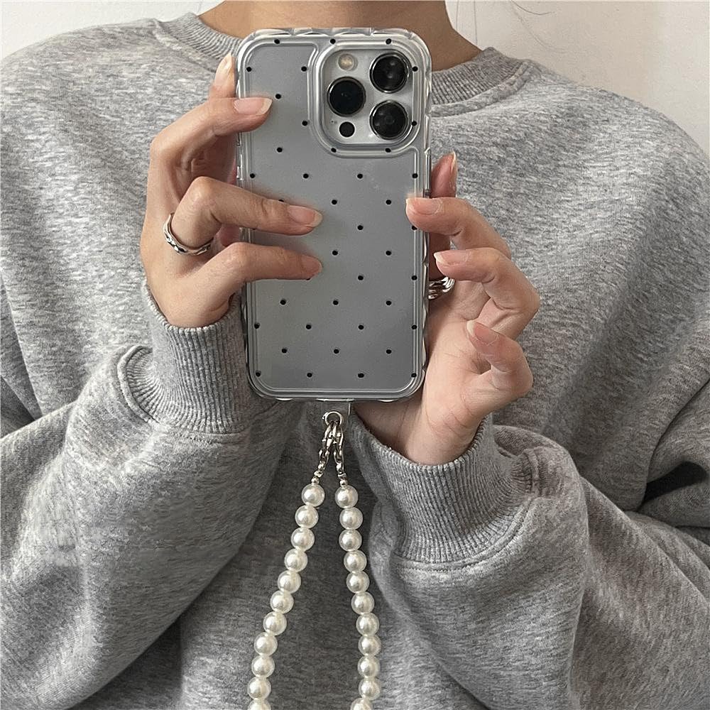Coque iPhone 13 avec bracelet en perles, le cadeau idéal - 5