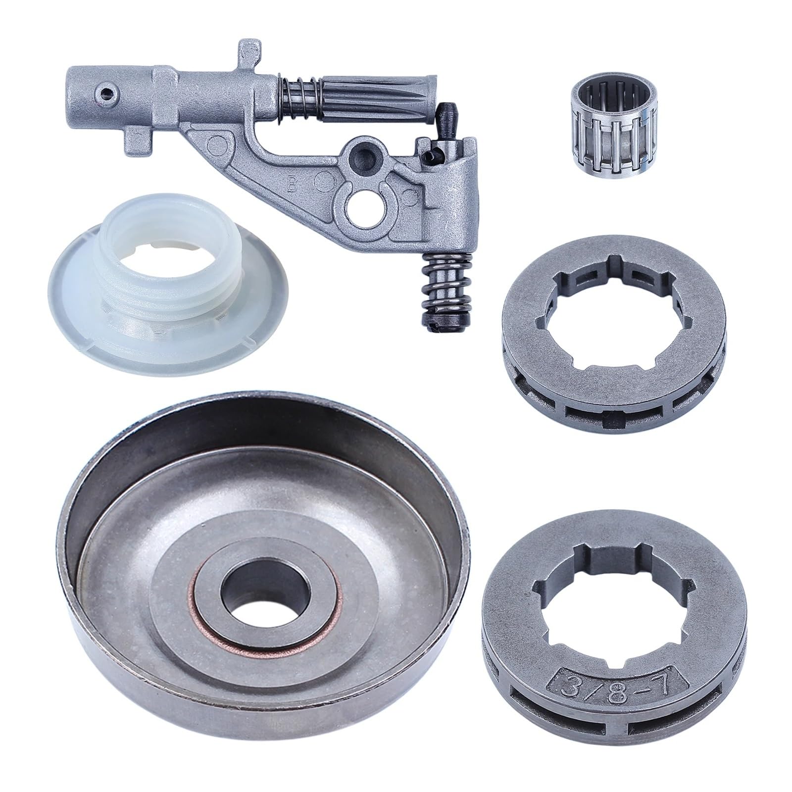 Kit de cojinete de Agujas for Rueda Dentada de Tambor de Embrague de Bomba de Aceite for Motosierra 357XP 359 357 XP, Repuesto de Repuesto