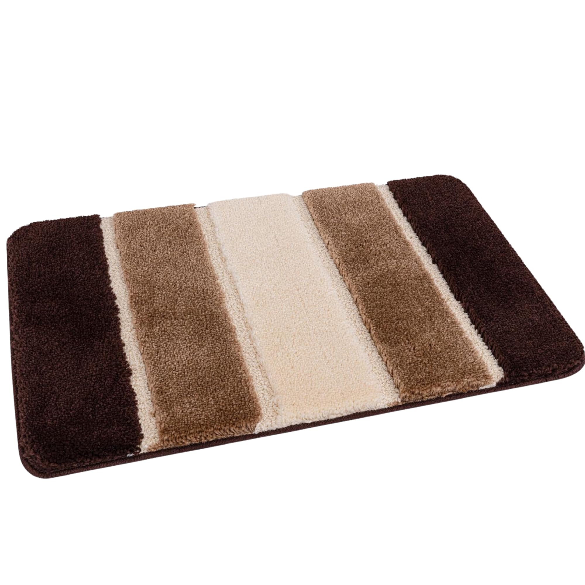 Nest & Nibble Bathroom Bath Mat (Brown, 50 x 80 cm) Non-Slip Toilet Floor Mat, 50x80