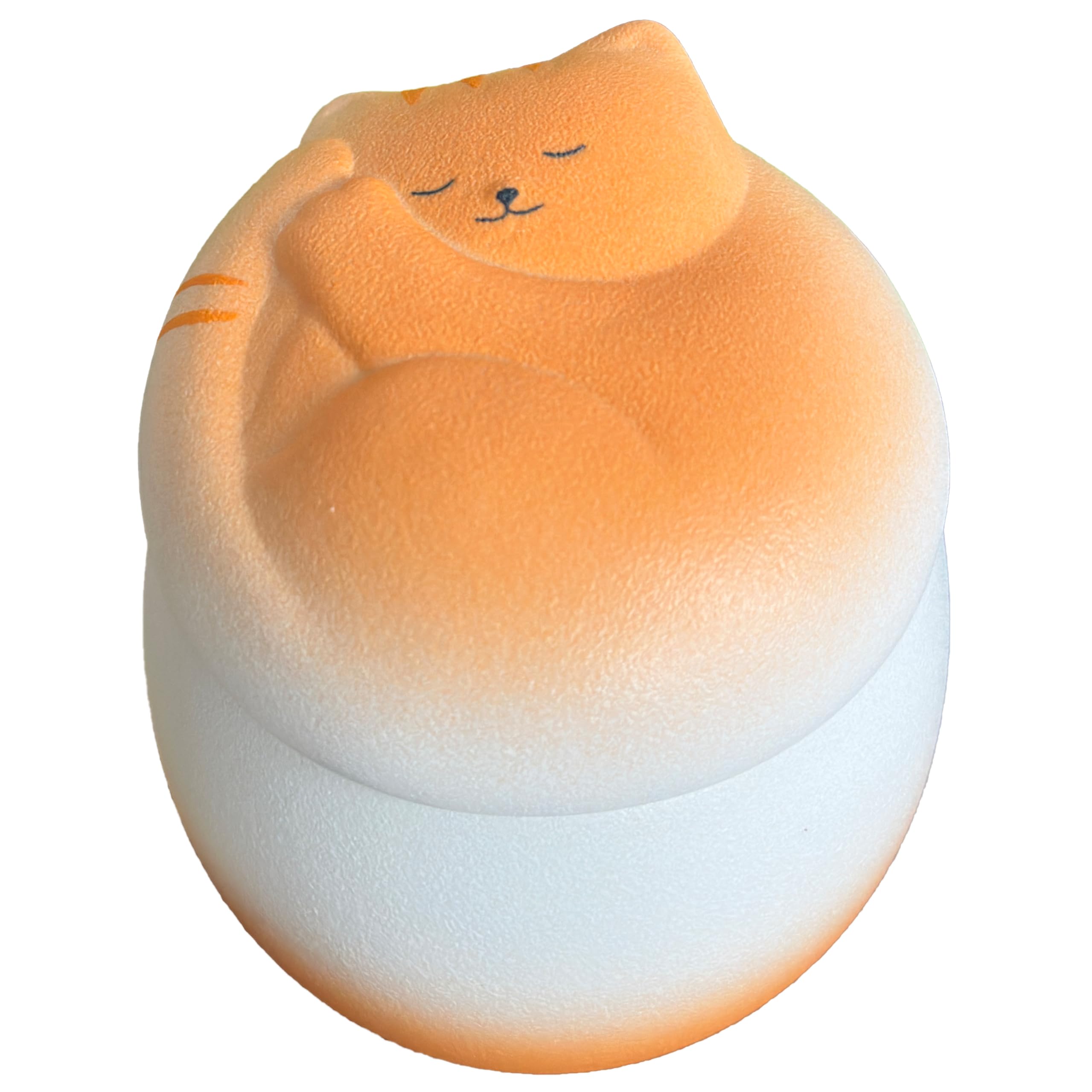 Handgemachte benutzerdefinierte Katze Urne, Haustier Urne, Haustier Urnen für Katzen, Haustier Einäscherung Urne, Katze Urnen für Asche, Urnen für Katzen, personalisierte Katze Urne.（Orange）