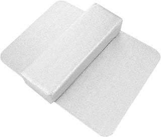 FRCOLOR Almofada Macia de Descanso de Mãos Nail Art Manicure Almofada de Descanso de Mão Suporte de Braço Descanso de Mão Travesseiros de Unhas Ferramenta de Manicure Prata