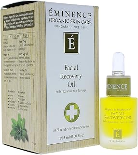 Eminence Facial Recovery Oil 0.5 oz - Hydrating Toning Face Oil for Sensitive Aging Skin, All Types