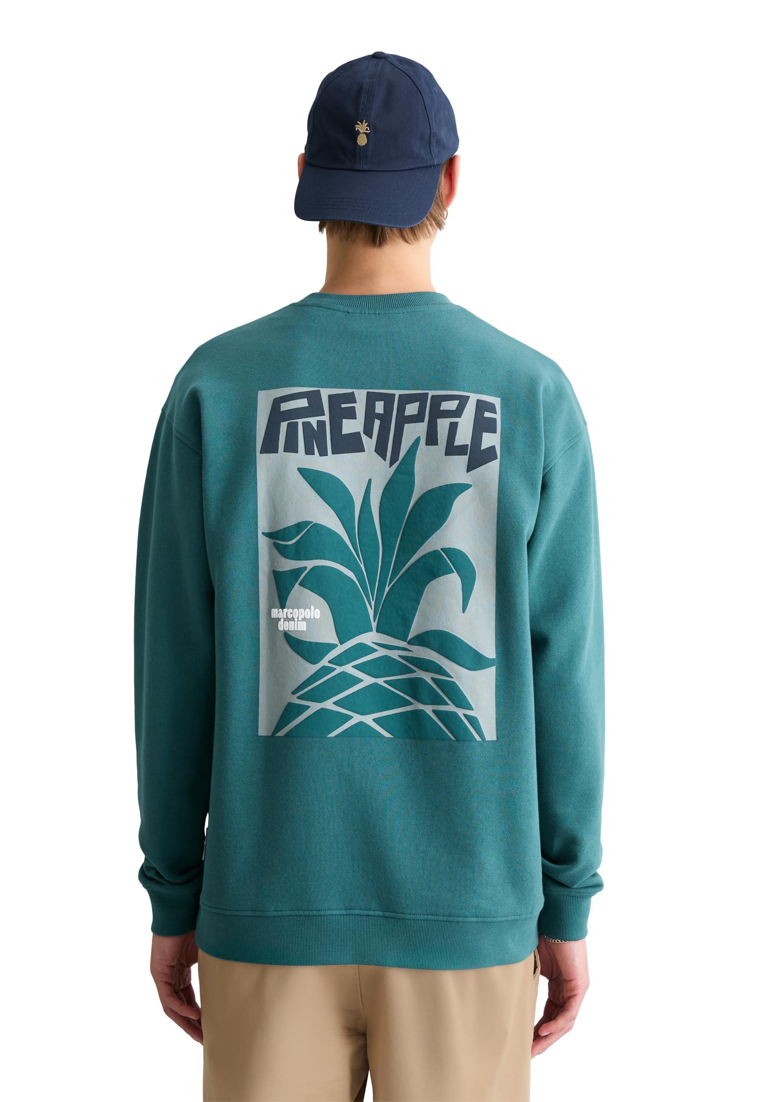 Marc OߴPolo Denim Sudadera Hombre con estampado en la espalda Relaxed Fit
