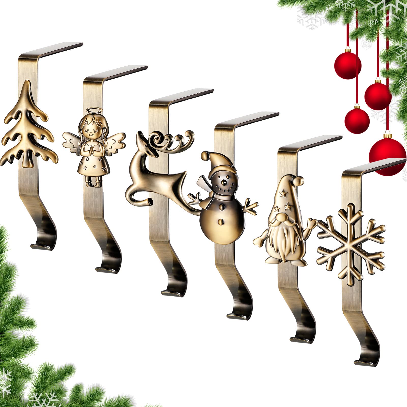 Supports chaussettes de Noël pour cheminée afin de créer une ambiance chaleureuse en famille