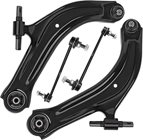 Miniatura 190 de Detroit Axle - Kit de brazos de control frontal RWD para Chrysler 300 Dodge Challenger Charger Magnum, 2 brazos de control superiores 2 rótulas