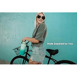 HYDRO CELL Stainless Steel Insulated Water Bottle with Straw - For Cold & Hot Drinks - Metal Vacuum Flask with Screw Cap and Modern Leakproof Sport Thermos for Adults (Mint/Green 32oz)