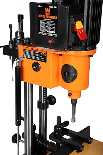 Miniatura 9 de WEN 43013 - Morterizador de banco de hierro fundido de 5 amperios con juego de brocas de cincel