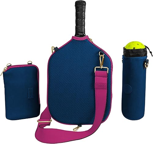 Posh Pickler Bolsa de pickleball 3 en 1 para mujeres y hombres, bolsa de mano, bandolera y mochila, diseño convertible, se adapta a hasta 2 paletas,