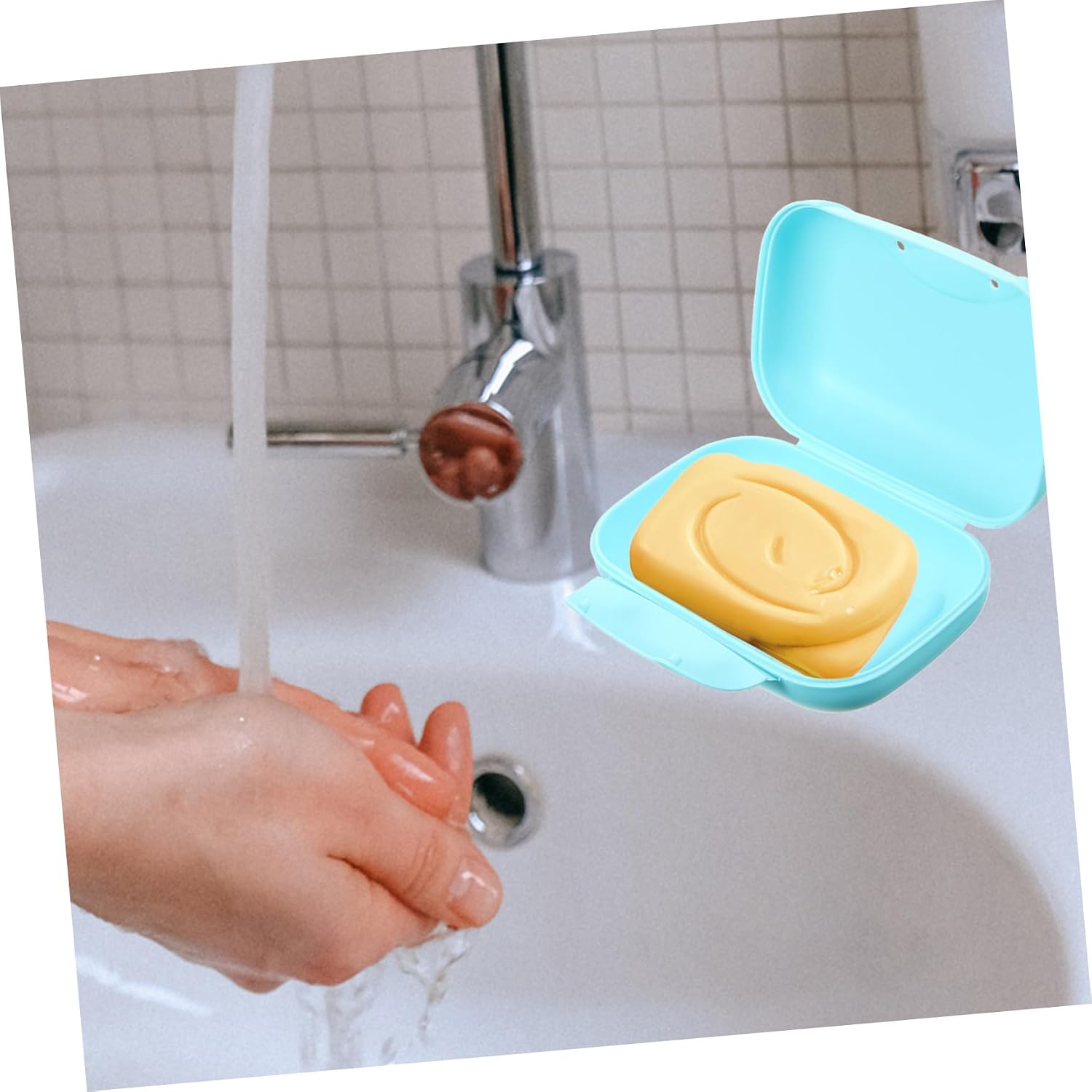Compact Portable Soap Holder Travel Soap Case Lock Leakproof Easy to Carry for Home Camping