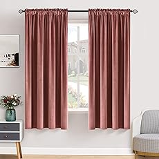 HPD Half Price Drapes Signature Velvet Thermal Blackout Curtains for Living Room 63 Inch Long (1 Panel) Rod Pocket Insulated Blackout Curtains for Bedroom Window Curtains, 50W x 63L, Alabaster Beige