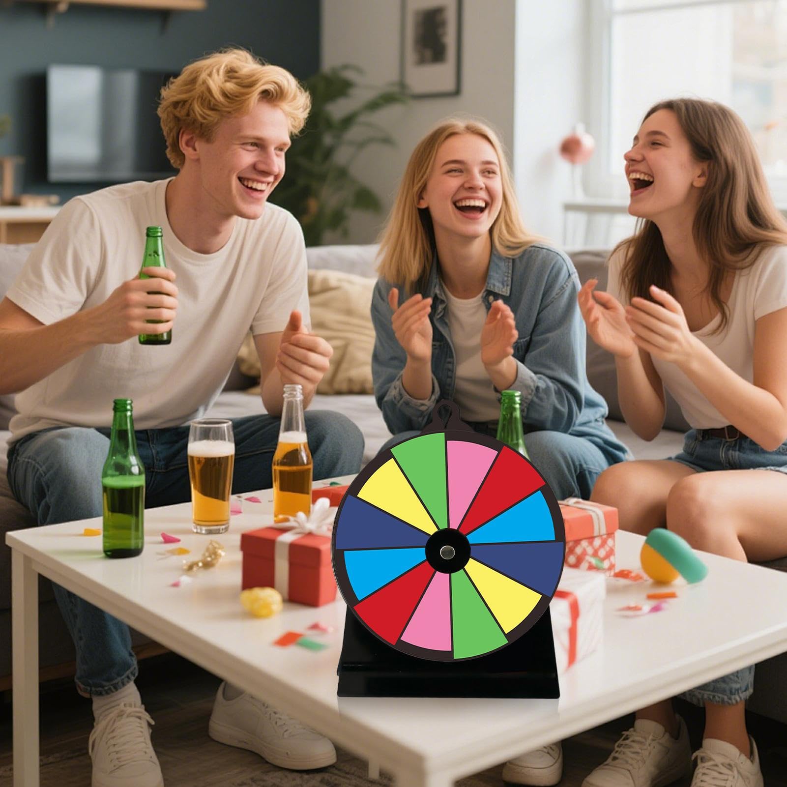 Ruleta Giratoria para Premios,Juego De Ruleta Giratoria Colorida con Soporte | Plataforma Reutilizable para Eventos Ferias Recaudación Fiestas Supermercados Ruleta Giratoria para Premios,Juego De Ruleta Giratoria Colorida con Soporte | Plataforma Reutilizable para Eventos Ferias Recaudación Fiestas Supermercados
