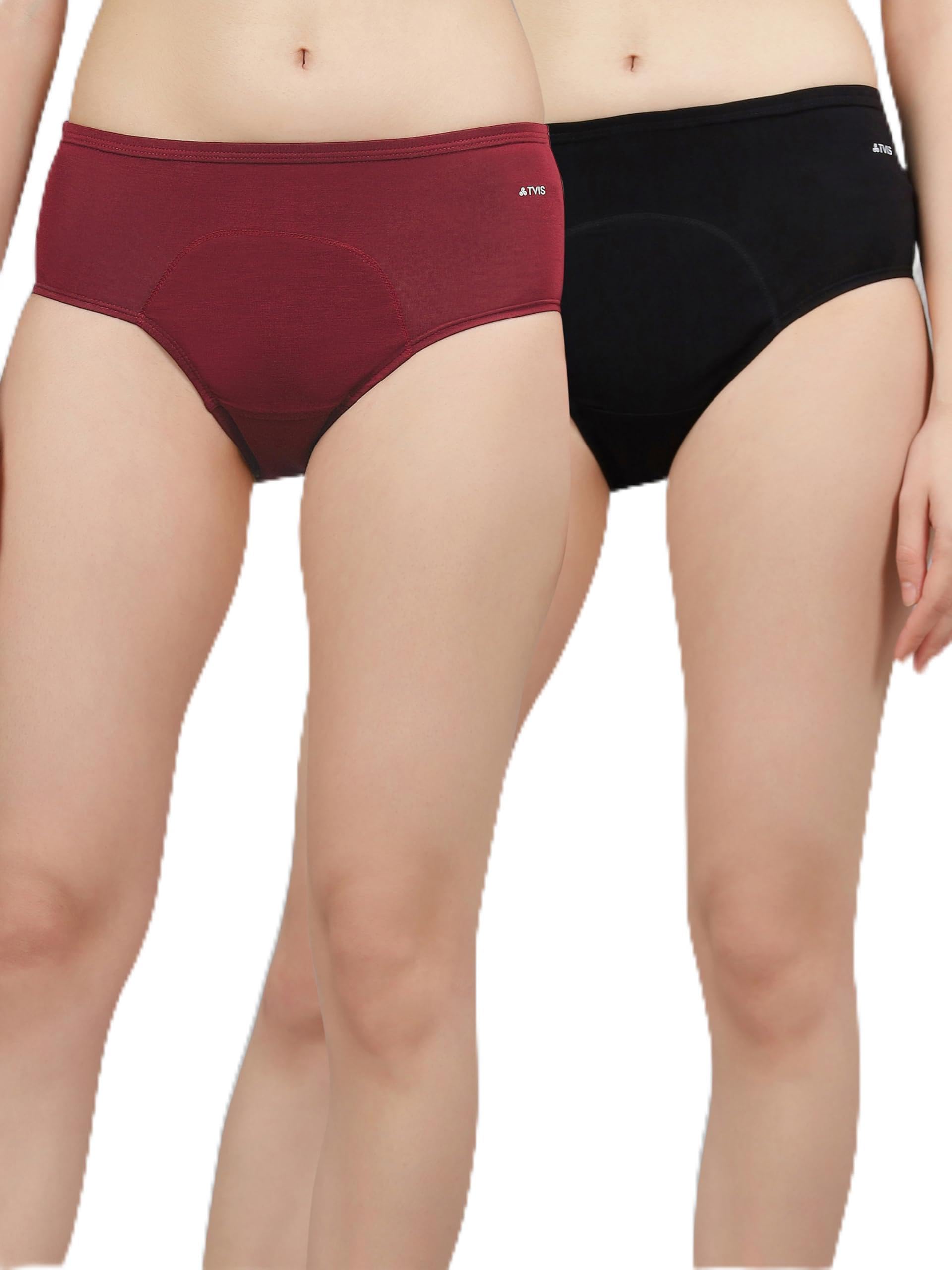 tvis Women’s Period Panty | Leakproof Menstrual Underwear | Heavy Flow Protection | Reusable & Washable Period Panties for Women & Teens | Pack of 2-picture-21