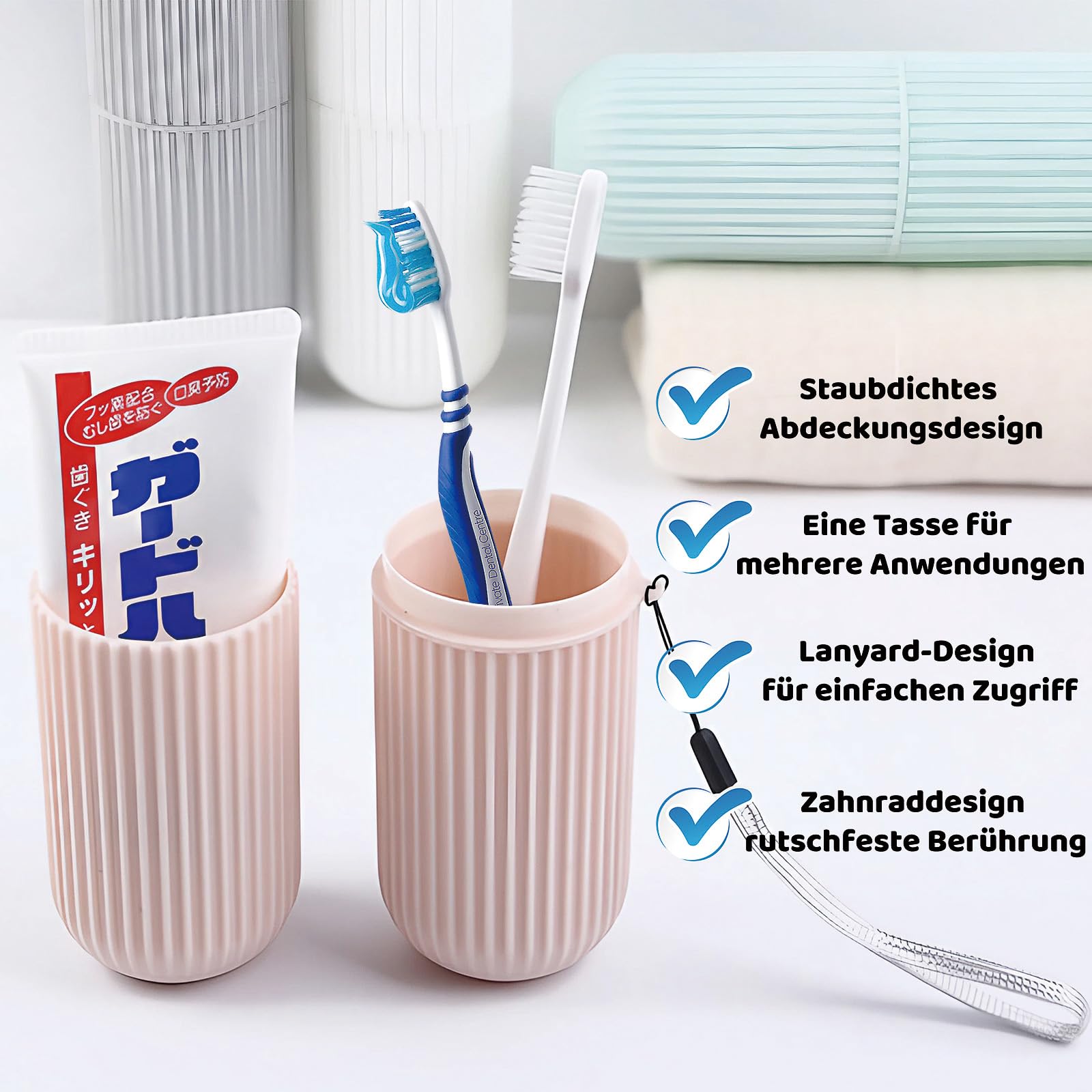 Astuccio per spazzolino da denti da 4 pezzi, scatola portatile da viaggio per spazzolino da denti, custodia per spazzolino da denti, porta spazzolino | Leroy Merlin