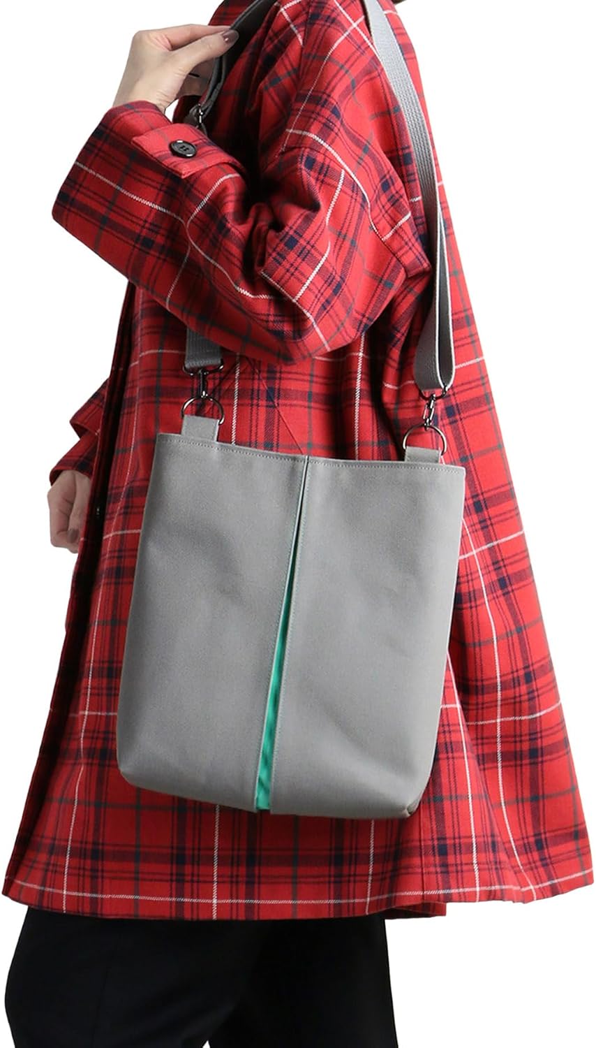 KOSHO pleats Canvas Crossbody Bag Made in Kyoto Japan lightweight