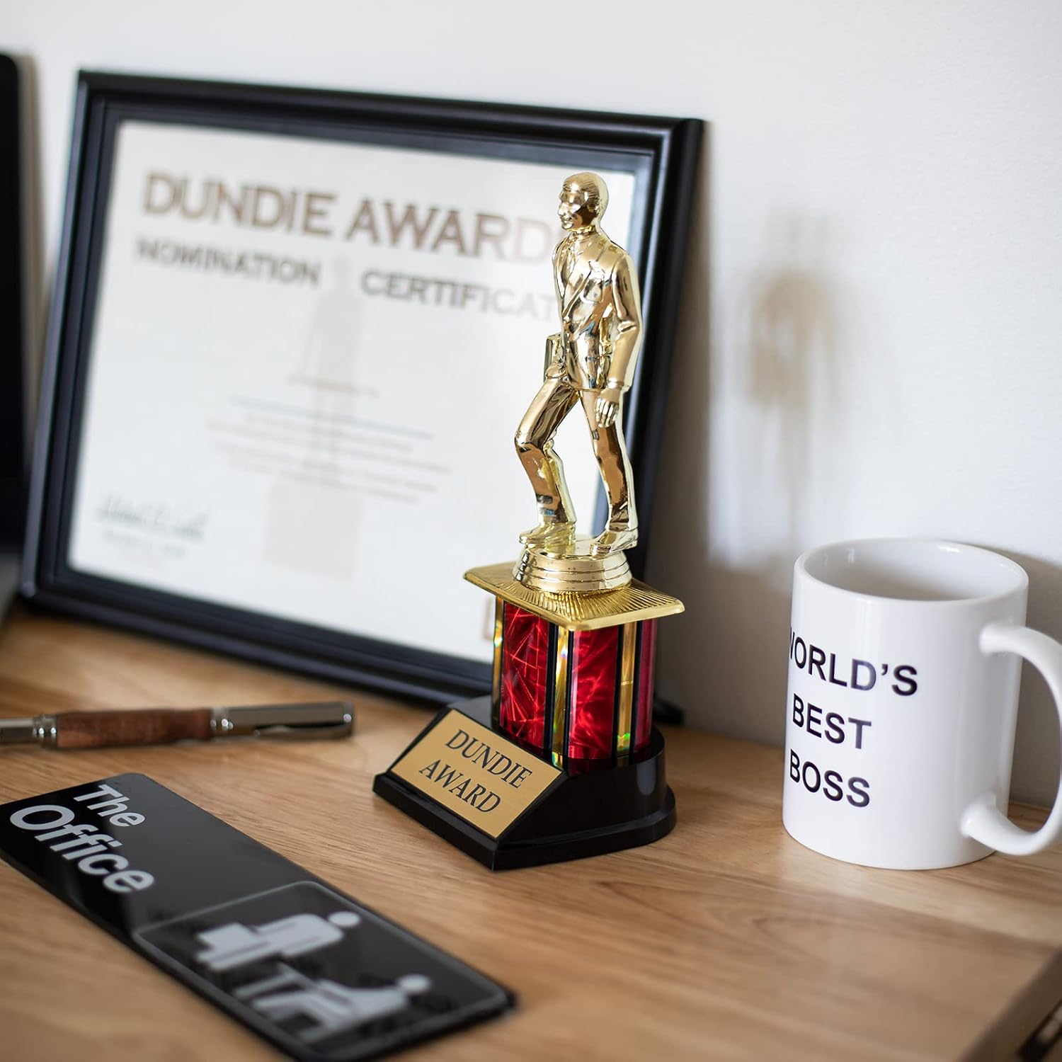 Alpha Awards Dundie Award Trophy for The Office (Custom Engraved 9.5")