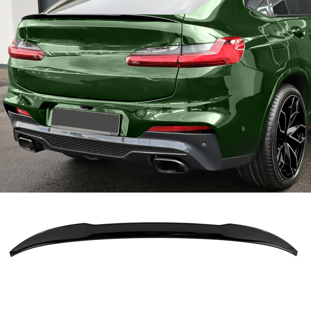 Aile de becquet ABS pour coffre arrière BMW X4 G02 F98 2018