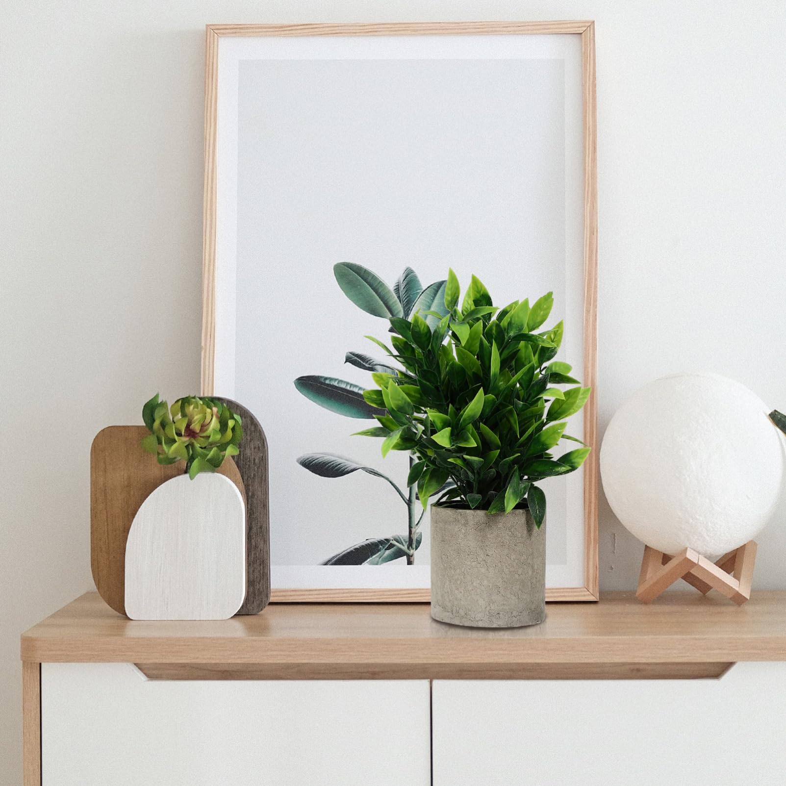 LIFKOME 3piezas Adorno Artificial De Bonsái De Eucalipto y Planta Simulada Maceta De Decoración De Escritorio Fácil De Cuidar y Limpiar