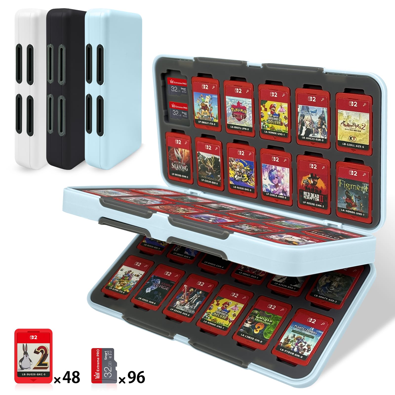 Amazon.co.jp: Switch 2 ゲームカードケース 48枚スイッチカード