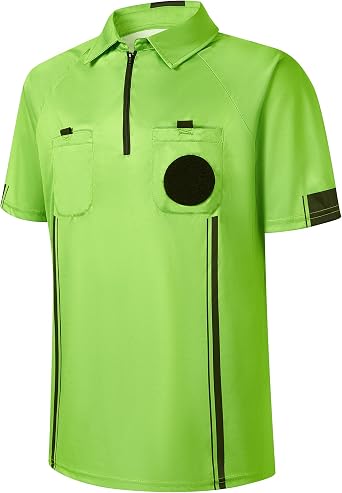 Soccer Referee Shirt, Football Umpire Jersey, Men Official Ref Uniform