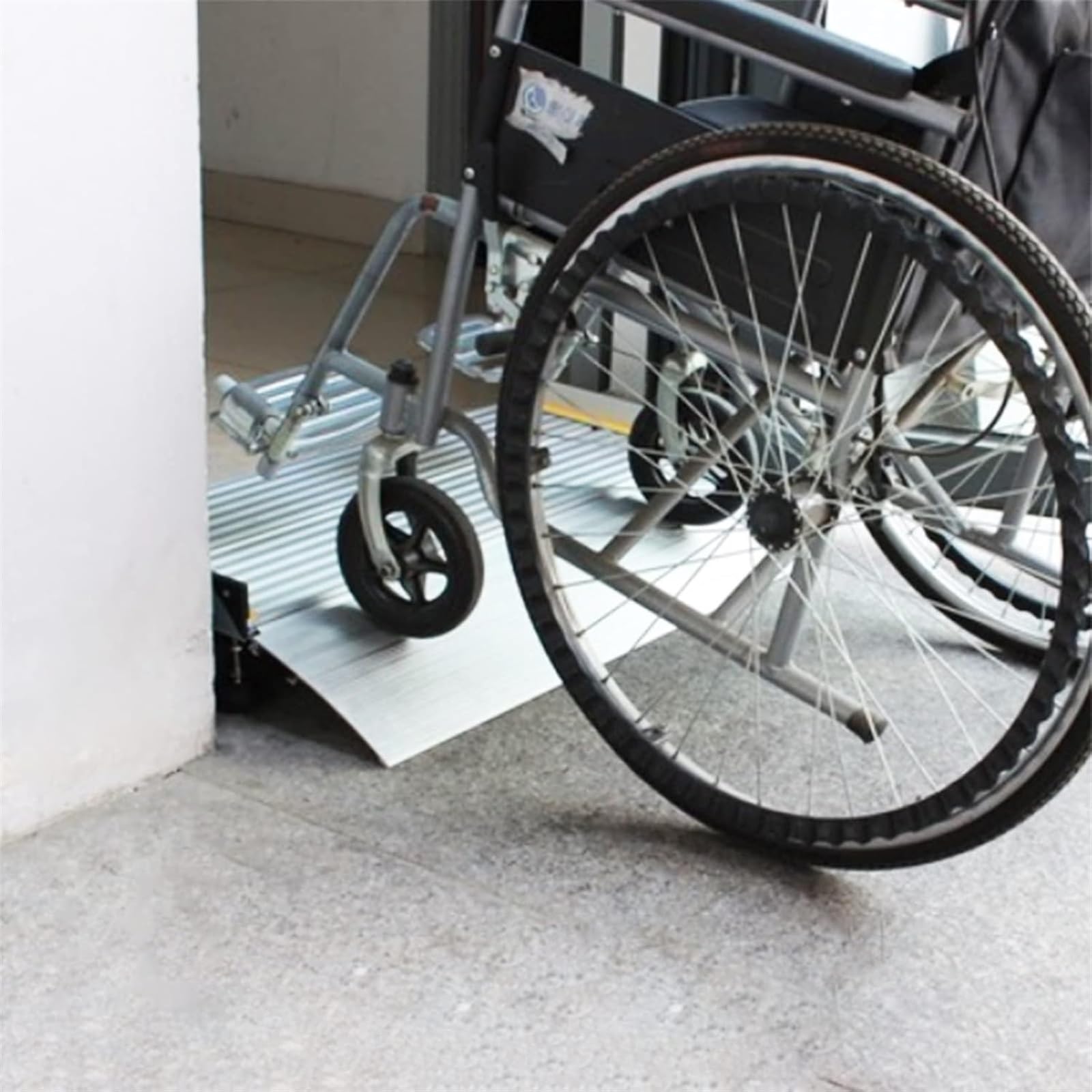 Rampa de Acceso para sillas de Ruedas, para Personas Mayores y discapacitadas, con escalones Antideslizantes de 6 cm, 10 cm y 15 cm de Altura, Capacidad de Carga: 200 kg