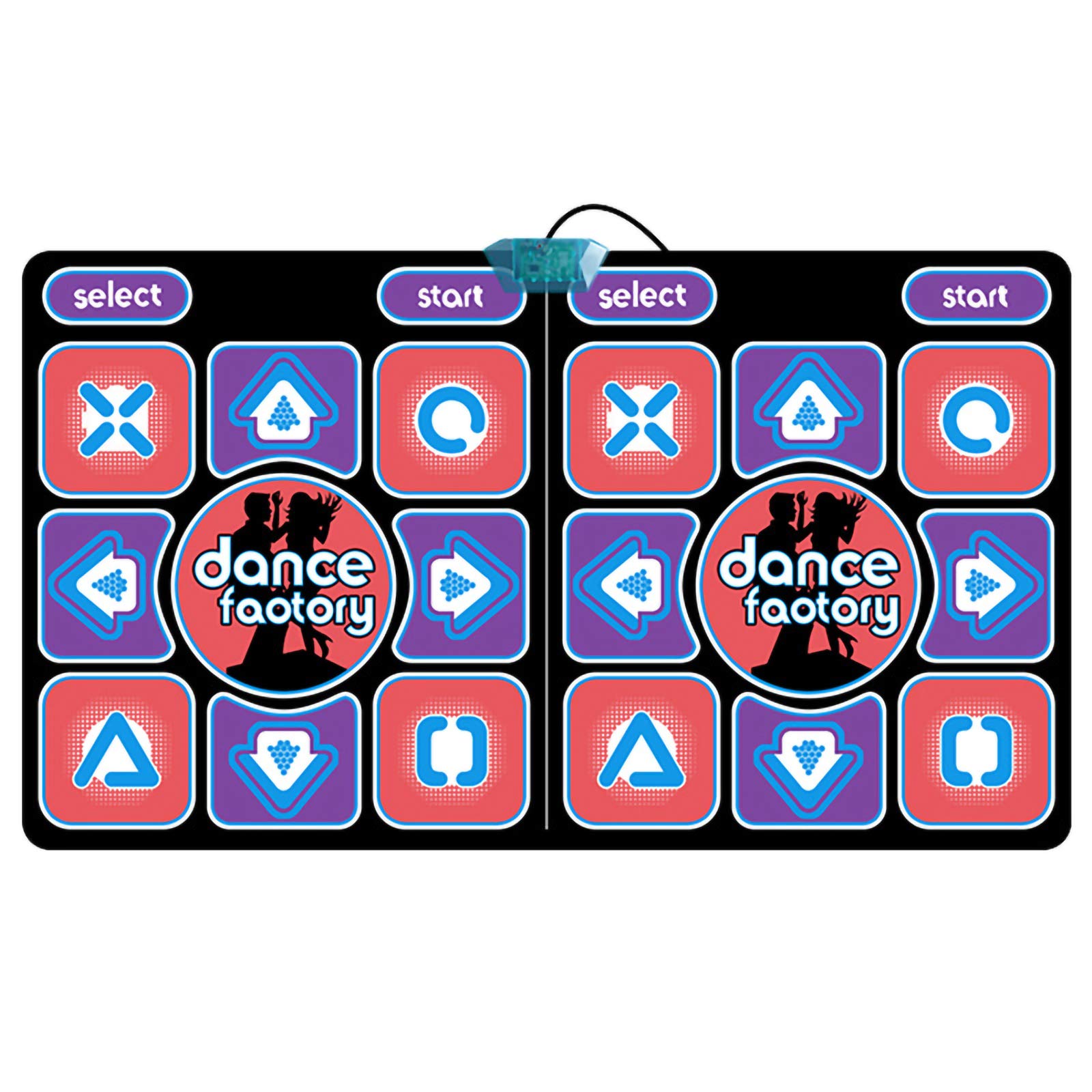 Rehomy Wired Dance Gaming Mat for 2 Player Anti- Slip Dancing Pad for Running Yoga Compatible with TV Computer