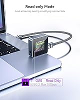 Vista 5 de DockCase Pocket M.2 2230 Carcasa NVMe SSD, Compatible con PLP 3s Previene la Pérdida de Datos de Escritura, USB 3.2 Gen 2 Tipo-C (10 Gbps)