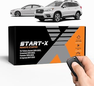 Start-X Remote Starter Kit for Subaru Ascent (2019-2022), Crosstrek (2018-2023), Forester (2019-2023), and Impreza (2017-2023) Vehicles | Key Ignition | Plug N Play Install | Lock 3X to Remote Start
