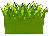 Vista 6 de Juego de 2 centros de mesa decorativos de fieltro de Pascua con flores de primavera y mariposas