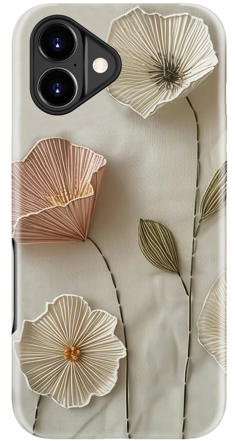 Goodon for iPhone 17 Pro Max Case Cute, Preppy Floral Design,Slim Silicone Protective Hard Cover, Wireless Charging Compatible Aesthetic Glossy Y2K Phone Cases for Women Girls, Marbled Floral Veins — view 81