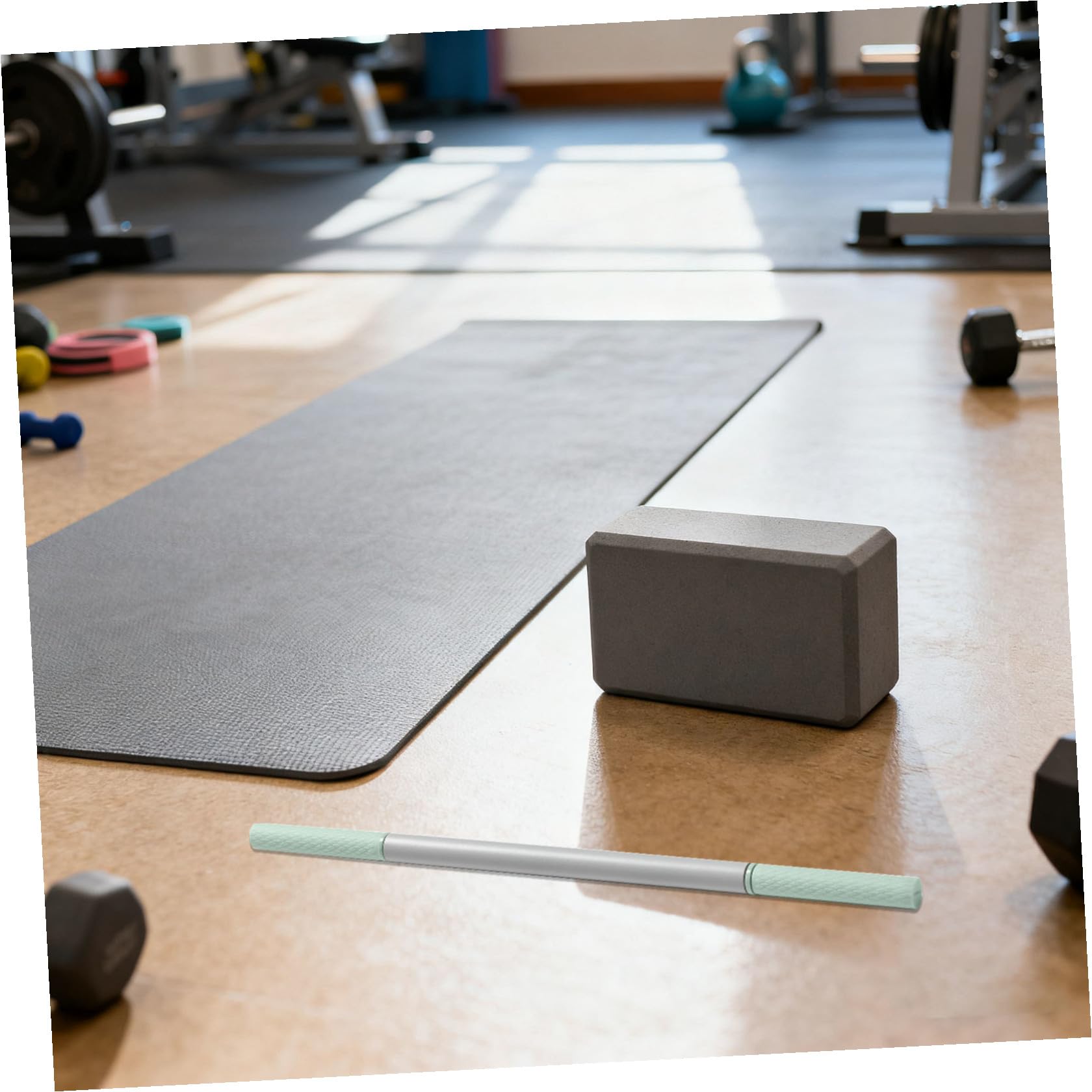 SHOWERORO Rodillo de Masaje Muscular Antideslizante para Hombro y Piernas, Masajeador Manual para Fascia y Tejido Profundo, Color Verde Gris, Adecuado para Recuperación Deportiva