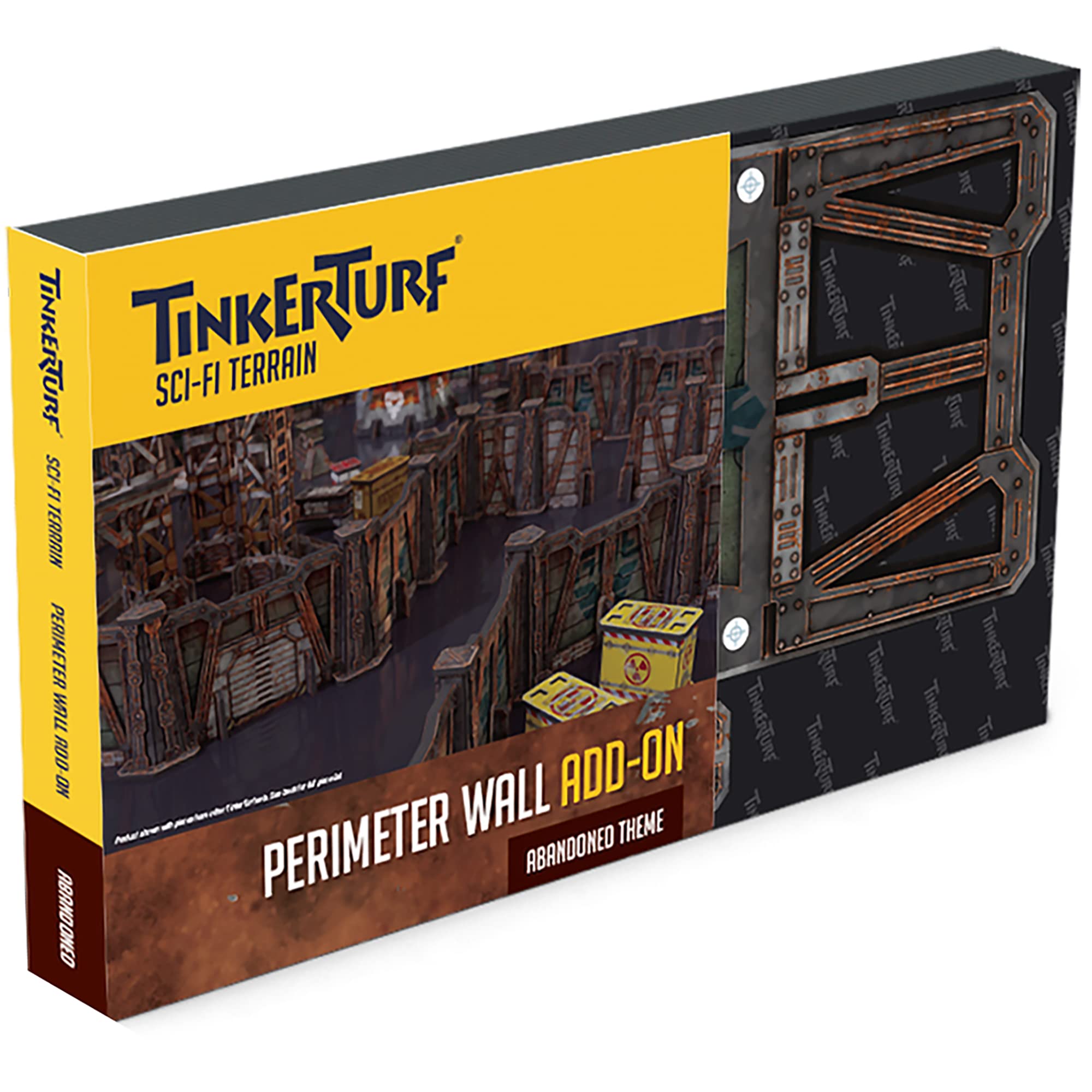 TinkerTurf Sci-Fi Terrain: Perimeter Gate Set - Modular Guard Towers, Easy Assembly, Full Color