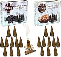 Vista 153 de TRUMIRI Incense Cones - Combo Pack of 20 Cone Incense - 10 Nag Champa + 10 Palo Santo - Insence Cones - Incense Cones Scented - Cone Incense Scents