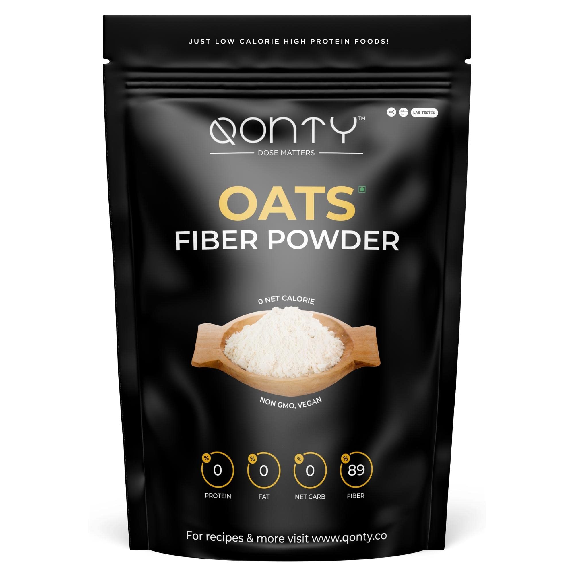 Qonty Oats Fiber Powder | 89% Fiber, 0% Fat | 0% Carb | 0 Net Calorie | Keto Friendly | Lab Tested | No Additives | No Preservatives | Gluten Free (250) (B09RWN2ZH4) Amazon Price History, Amazon Price Tracker