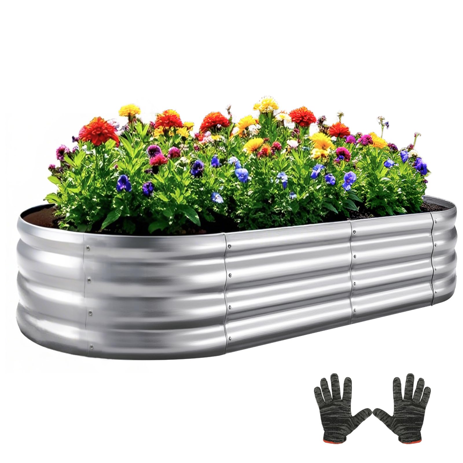 Mycovire Galvanized Garden Bed Kit