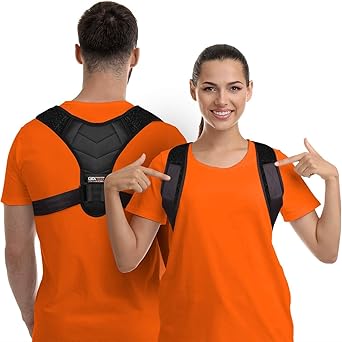 Posture Corrector for Men and Women, Bodywellness Fix Upper Back Brace for Clavicle Support, Adjustable Back Straightener and Providing Pain Relief from Neck, Back & Shoulder Under Clothes (Regular)
