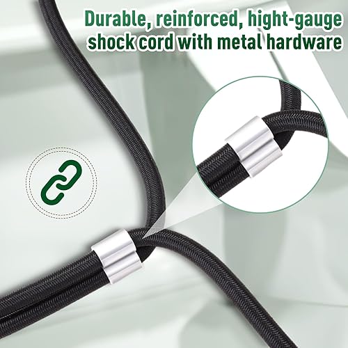 Miniatura 3 de 2 piezas de cerradura de cubo de basura resistente para botes de basura de alta resistencia con cierre de tapa, para cubos de basura exteriores,