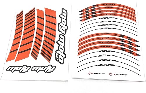 Vista 18 de MC MOTOPARTS Adhesivos adhesivos para llantas de 17 pulgadas AA01 compatibles con GSX1300R GSXR1000 GSXR600 (azul aguamarina)