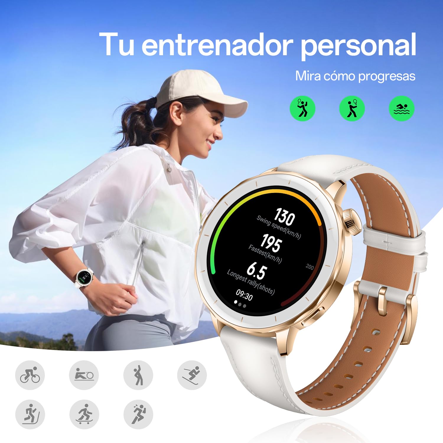 OPPO Watch X2 Mini Reloj Inteligente, 1.75 Pulgadas AMOLED, GPS, Wear OS, 100+ Modos Deportivos, Frecuencia Cardíaca & SpO2