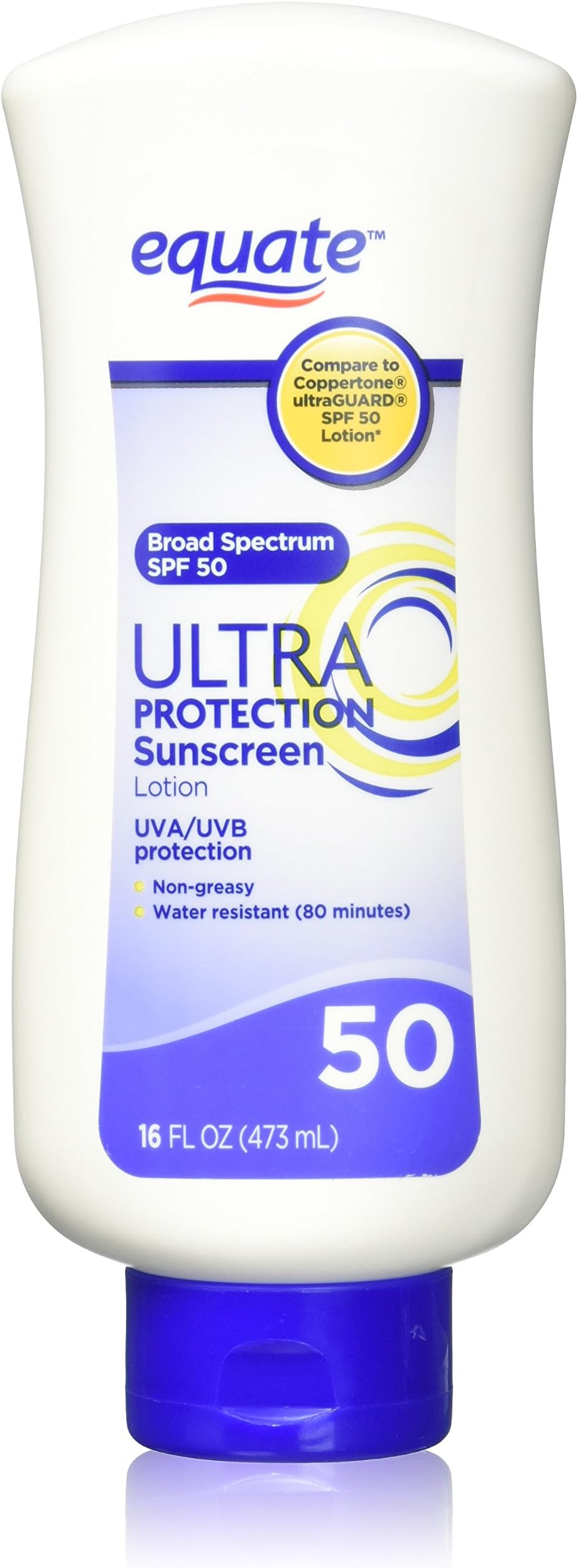 Ultra Protection Sunscreen SPF 50 16oz Compare to Coppertone SPF 50 Lotion